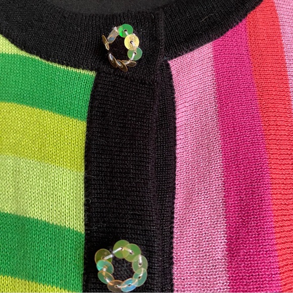 Jack B. Quick Women’s Classic Embellished Black and Floral Sequin Sweater | PS - Picture 3 of 16